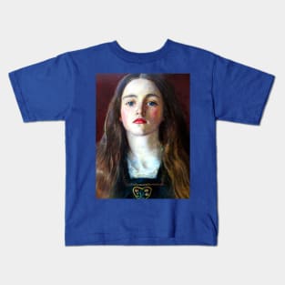 Portrait of a Girl - Sophy Gray - John Everett Millais Kids T-Shirt